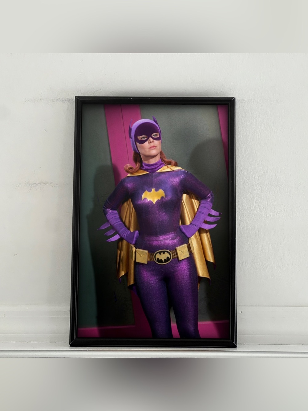 Batman Batgirl Yvonne Craig Pinup Girl Art Poster